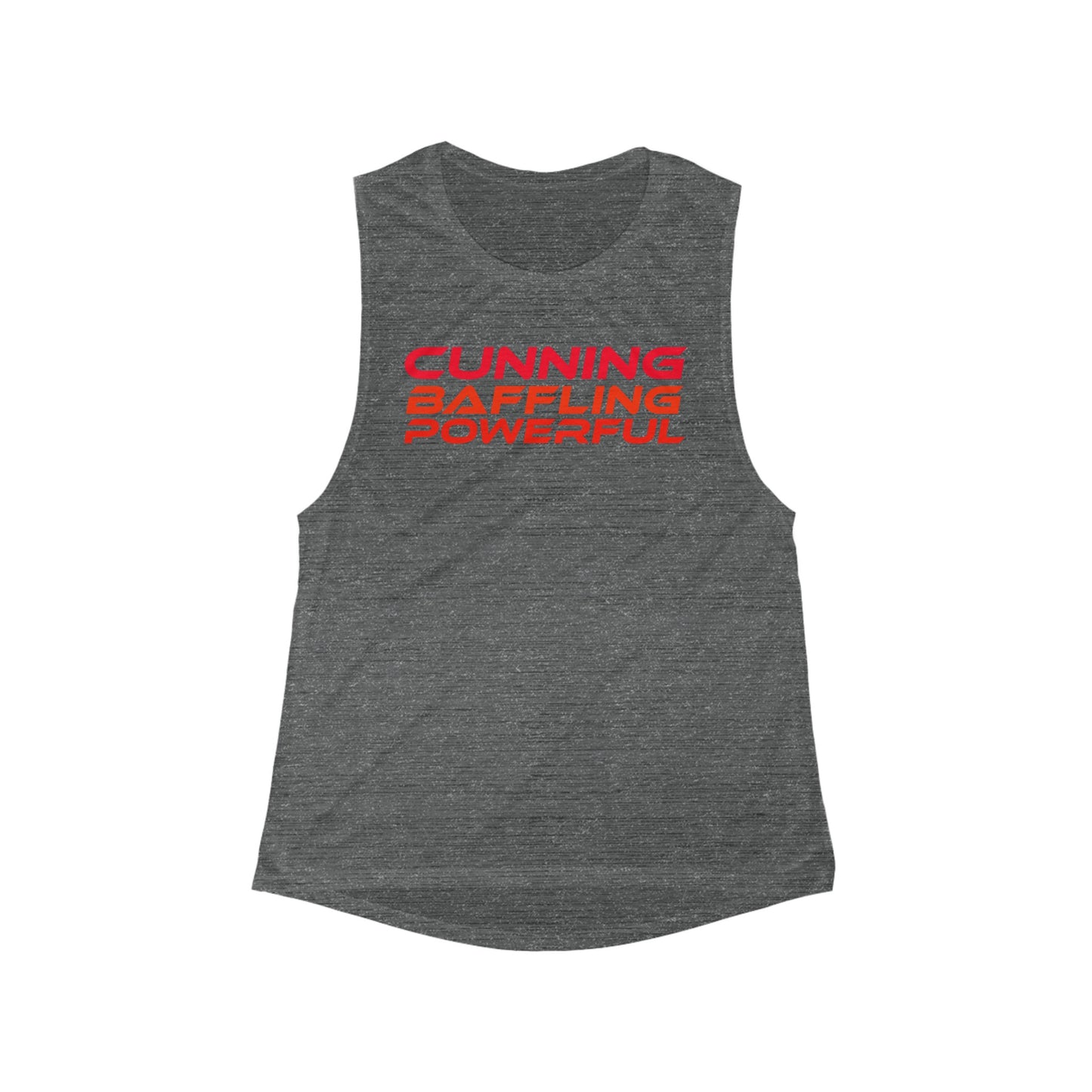 Cunning, Baffling, Powerful - Women's Flowy Scoop Muscle Tank