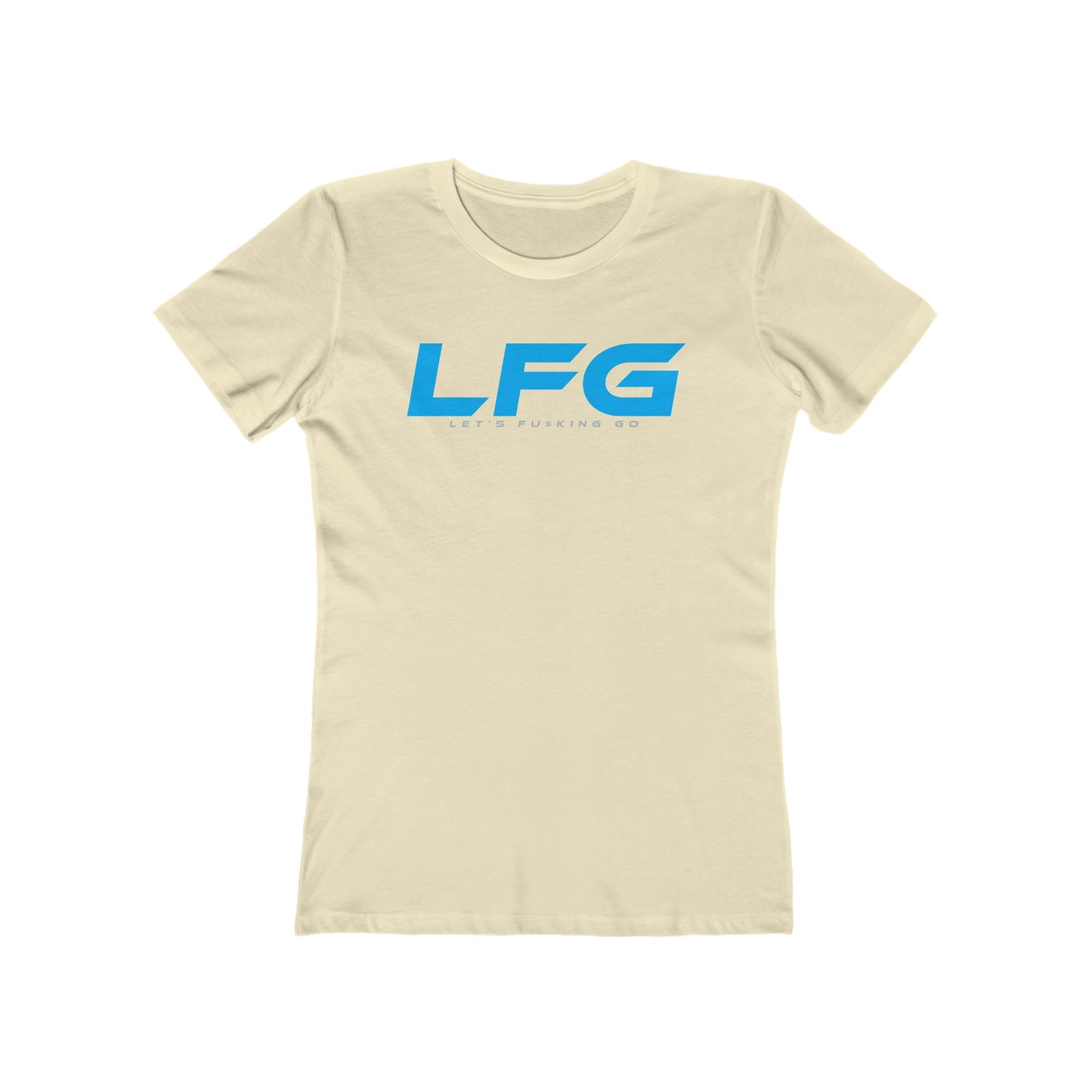 LFG Motivational Women's Boyfriend Tee - Let's F**king Go Graphic Shirt