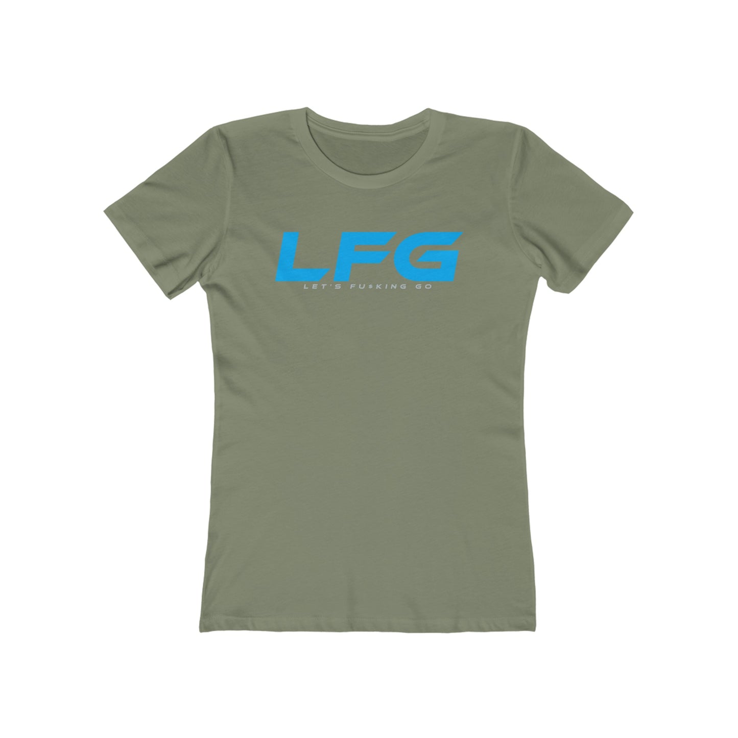 LFG Motivational Women's Boyfriend Tee - Let's F**king Go Graphic Shirt