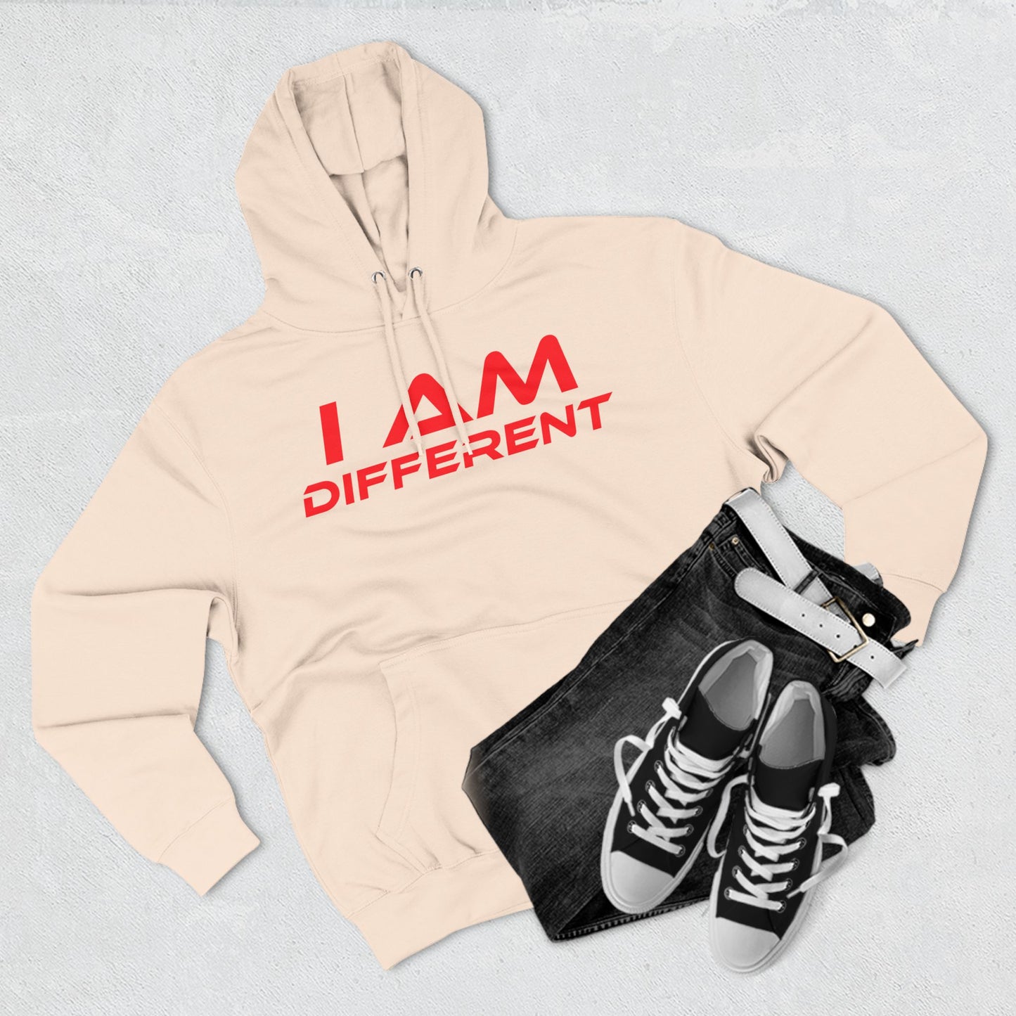 I Am Different - Three-Panel Fleece Hoodie