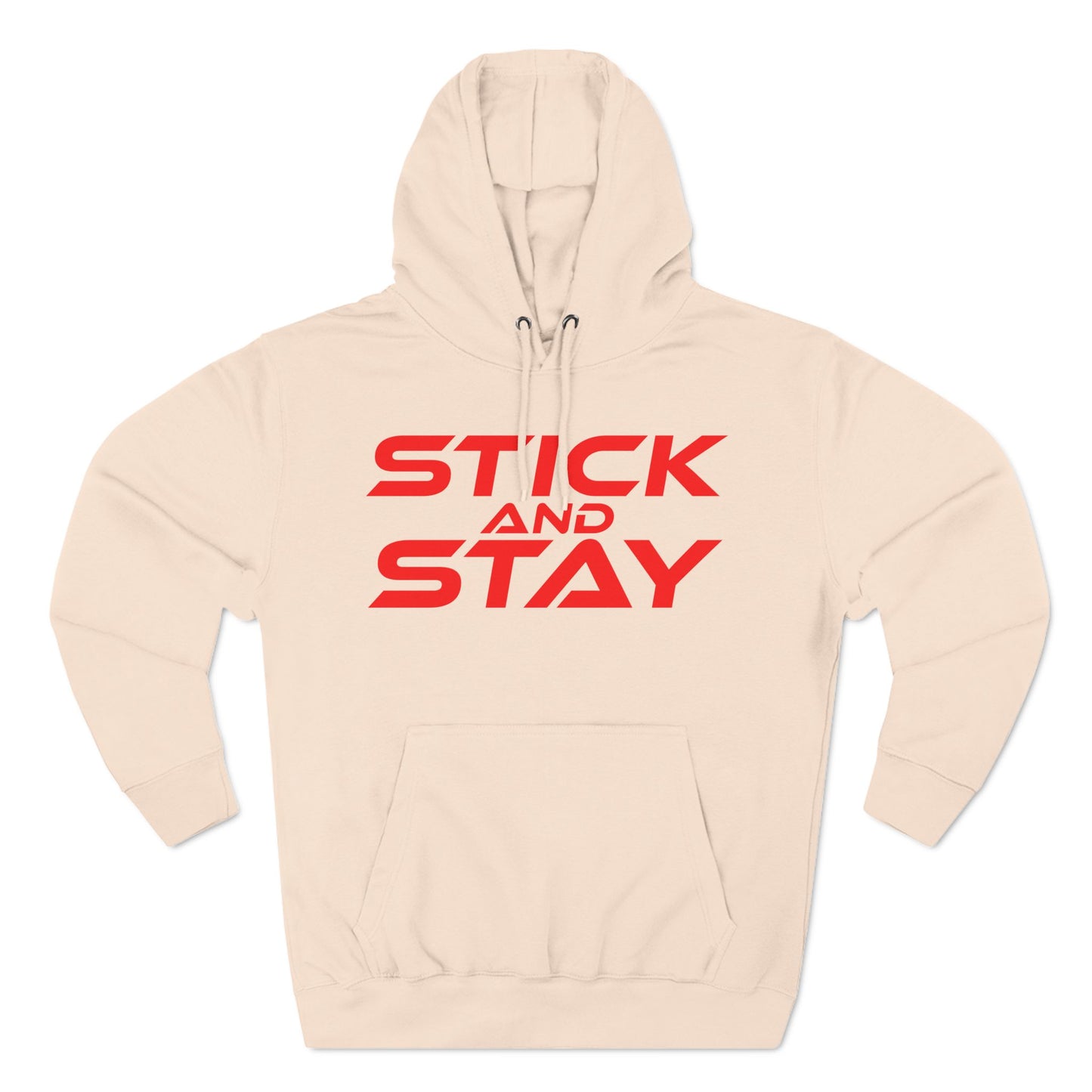 Stick and Stay - Three-Panel Fleece Hoodie