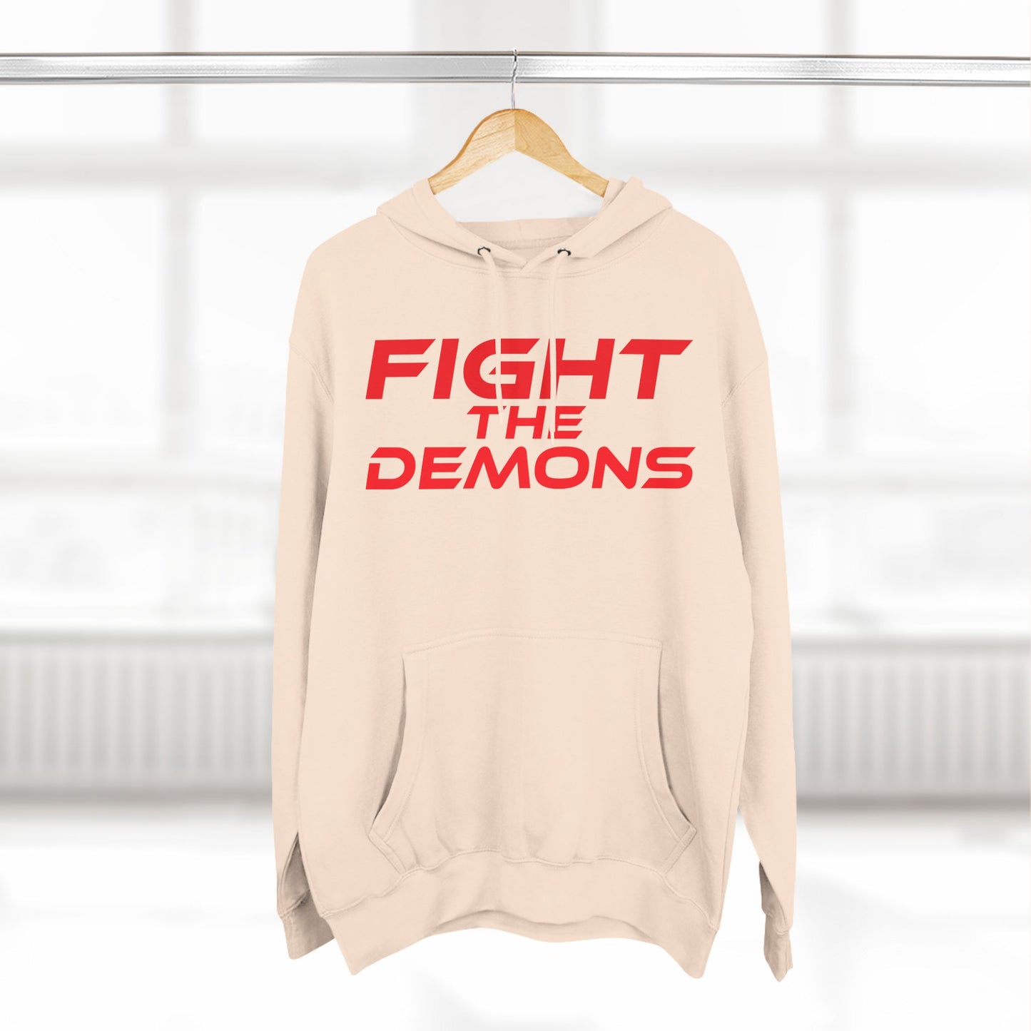 Fight The Demons - Three-Panel Fleece Hoodie