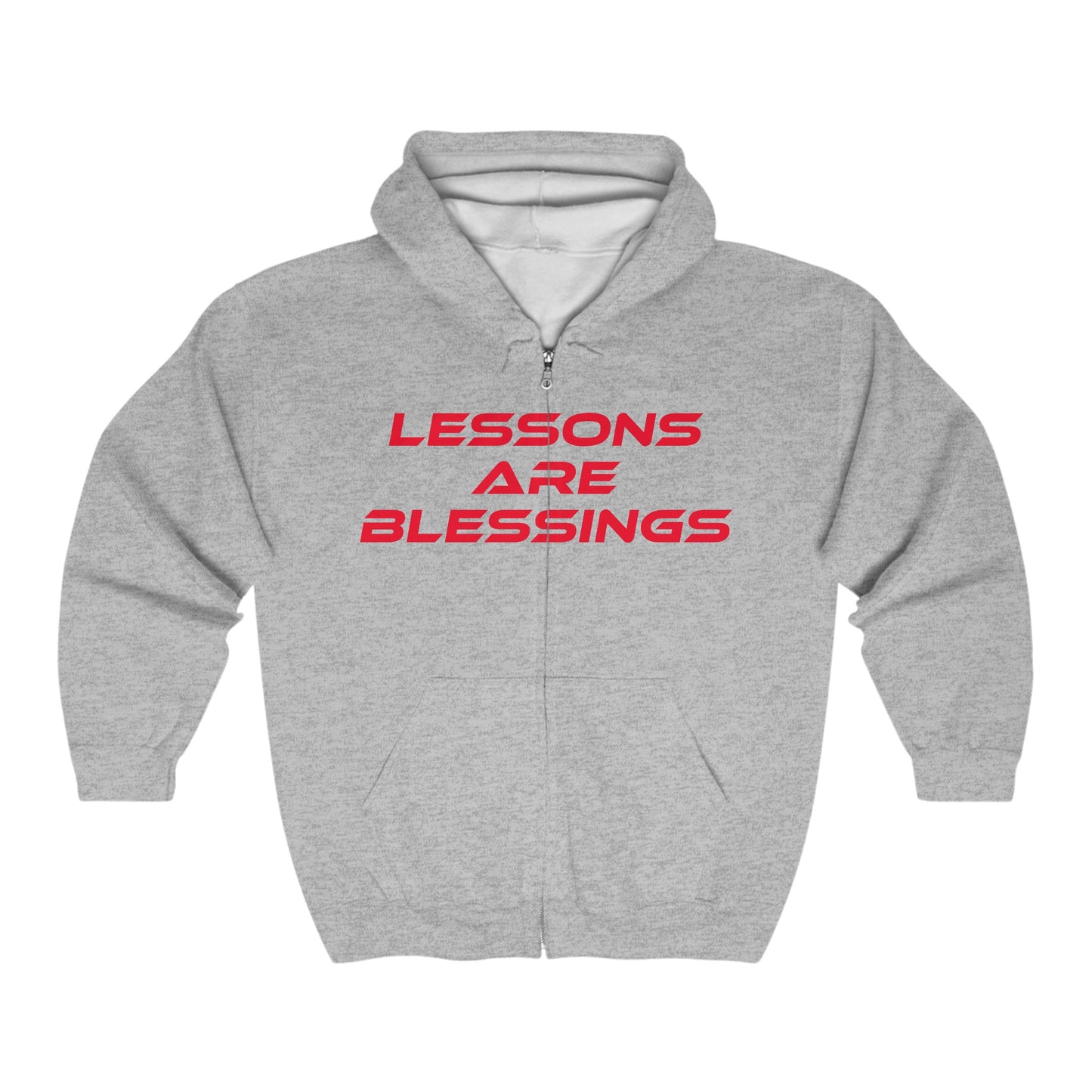 Lessons Are Blessings - Hoodie - Unisex Heavy Blend Zip Up Sweatshirt