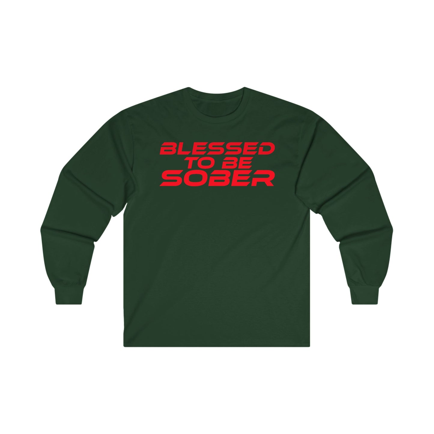 Blessed to Be Sober Long Sleeve Tee - Unisex Ultra Cotton Shirt for Recovery Support