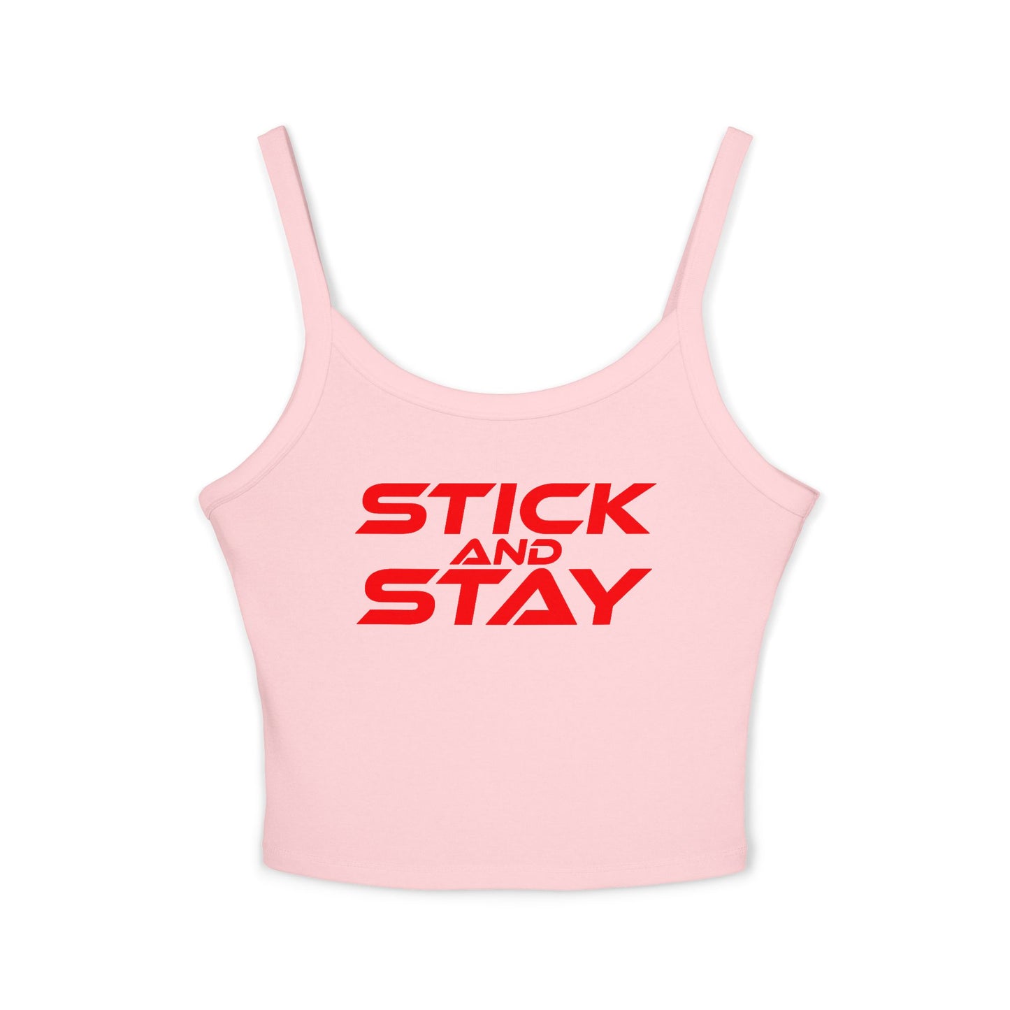 Stick and Stay - Women's Spaghetti Strap Tank Top - Casual Comfort for Everyday Wear