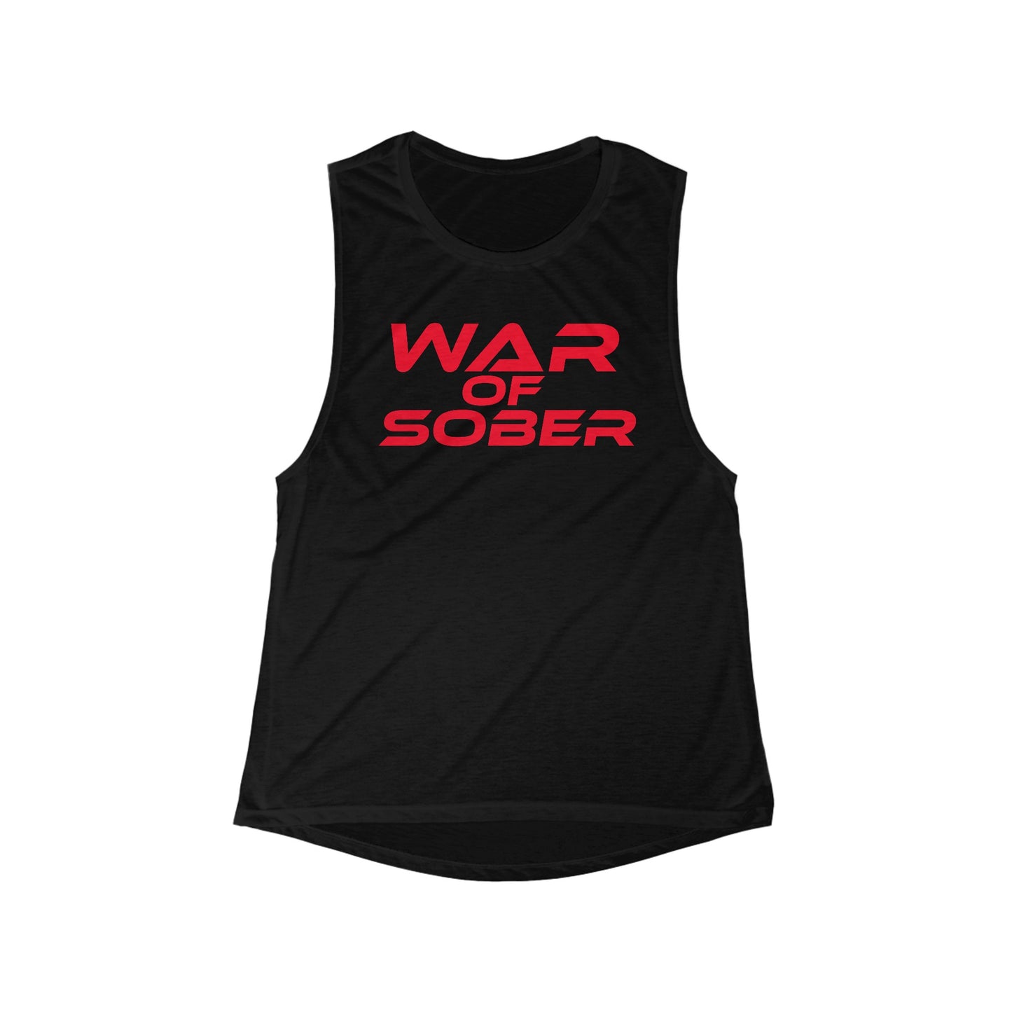 War Of Sober - Women's Flowy Scoop Muscle Tank