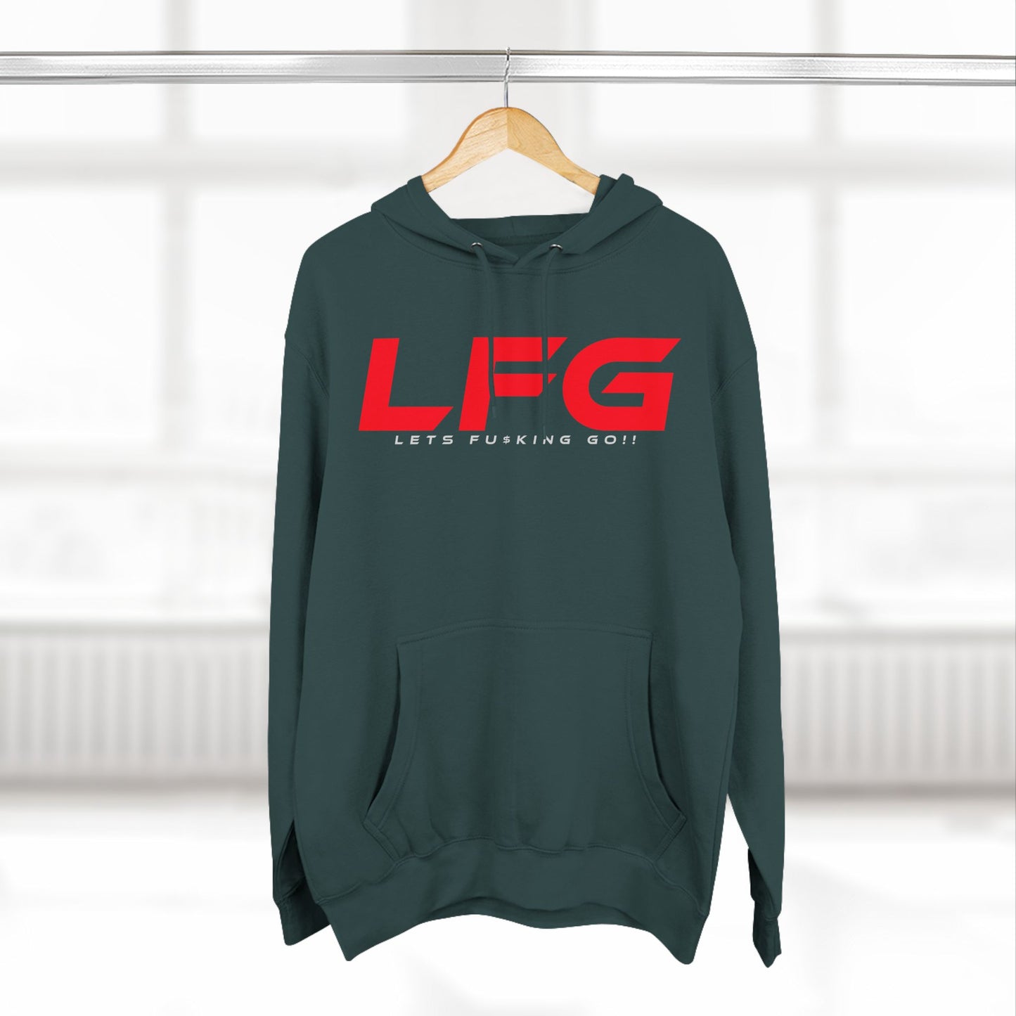 LFG - Motivational Fleece Hoodie - 'LET'S F***ING GO!'