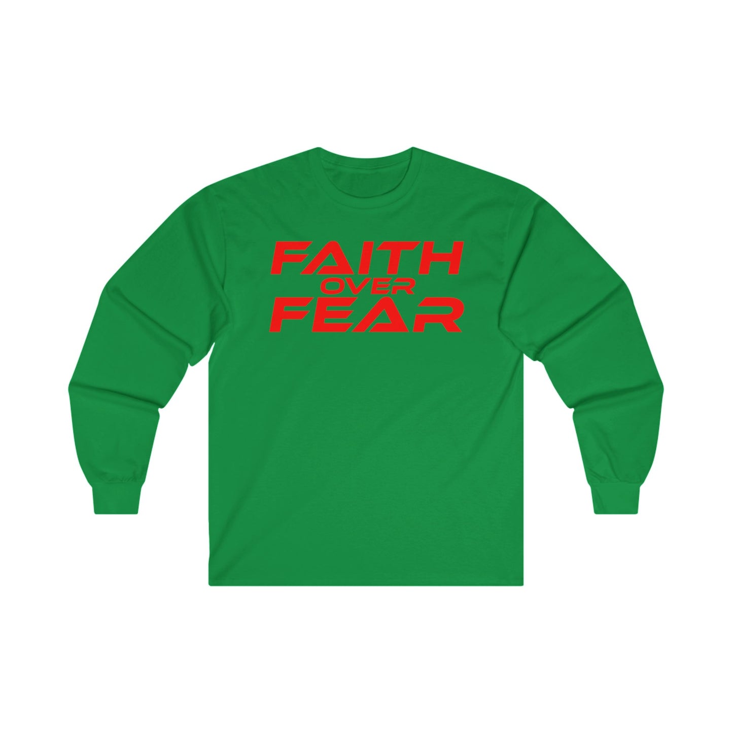 Faith Over Fear - Unisex Ultra Cotton Long Sleeve Tee Motivational