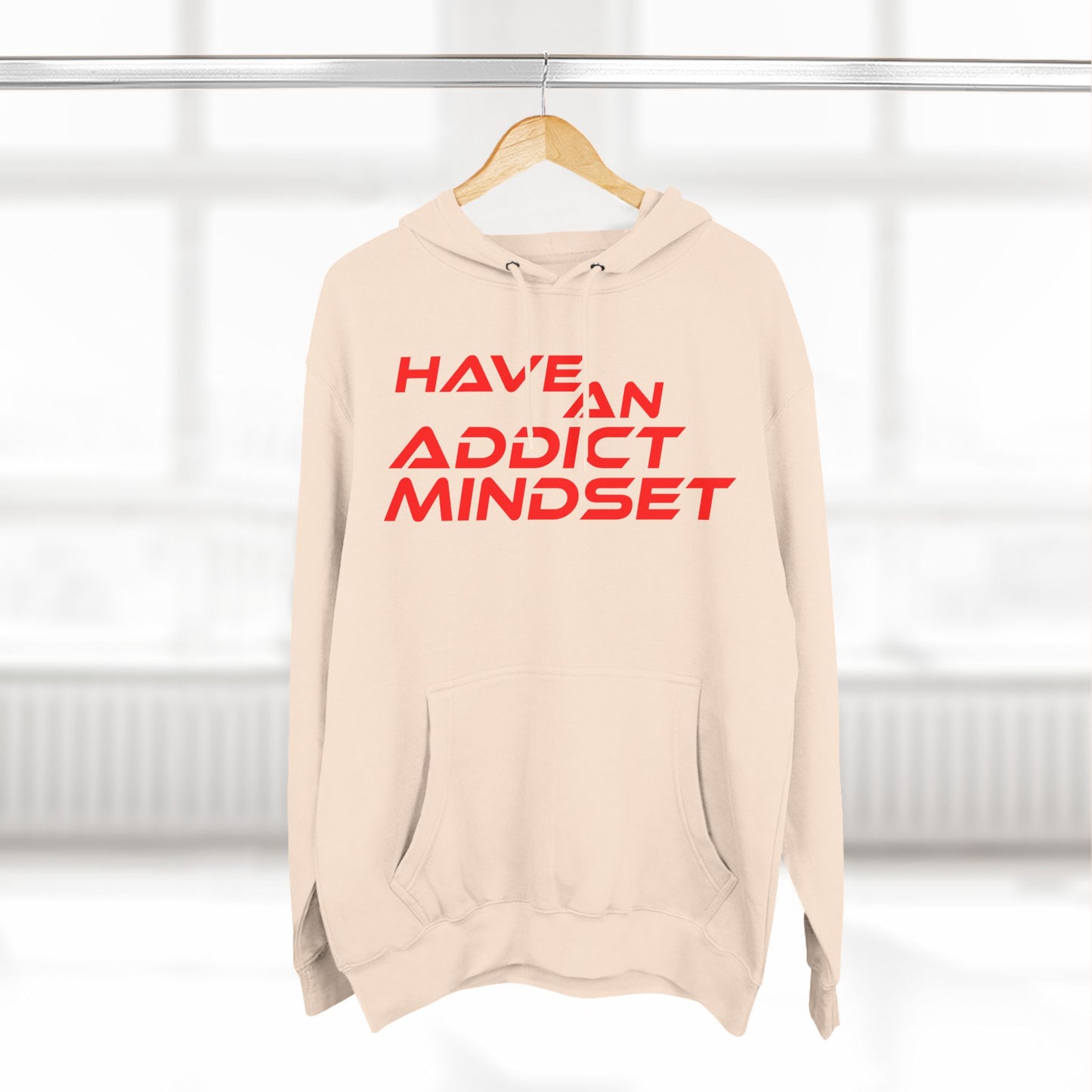 Have An Addict Mindset - Three-Panel Fleece Hoodie Motivational