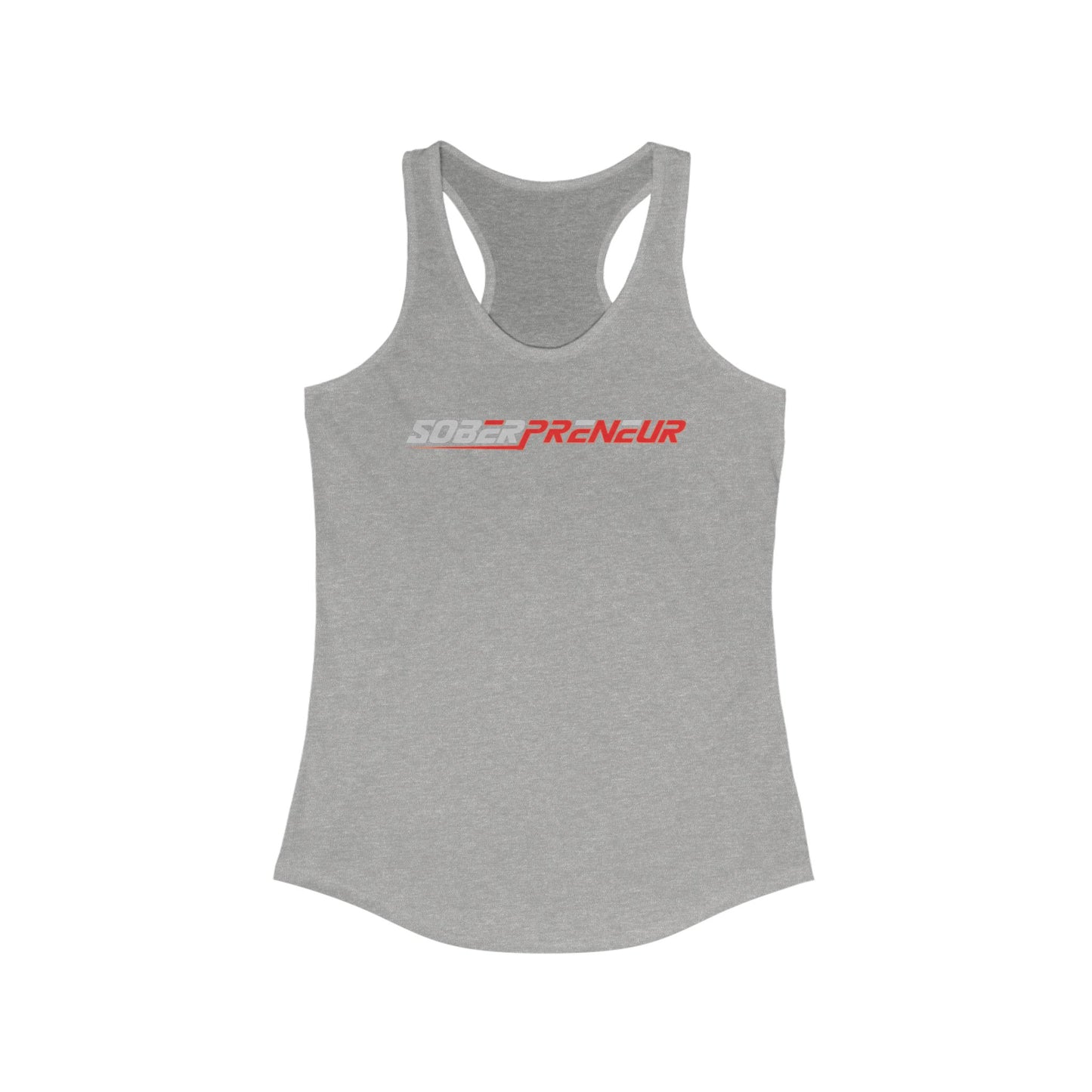 Soberpreneur Logo Gear - Women's Racerback Tank - Empowering Fitness Wear