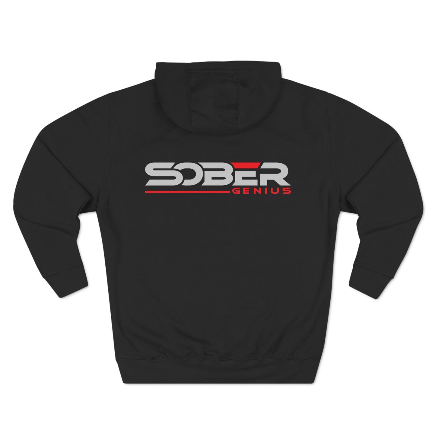 Sober Genius Logo - Three-Panel Fleece Hoodie