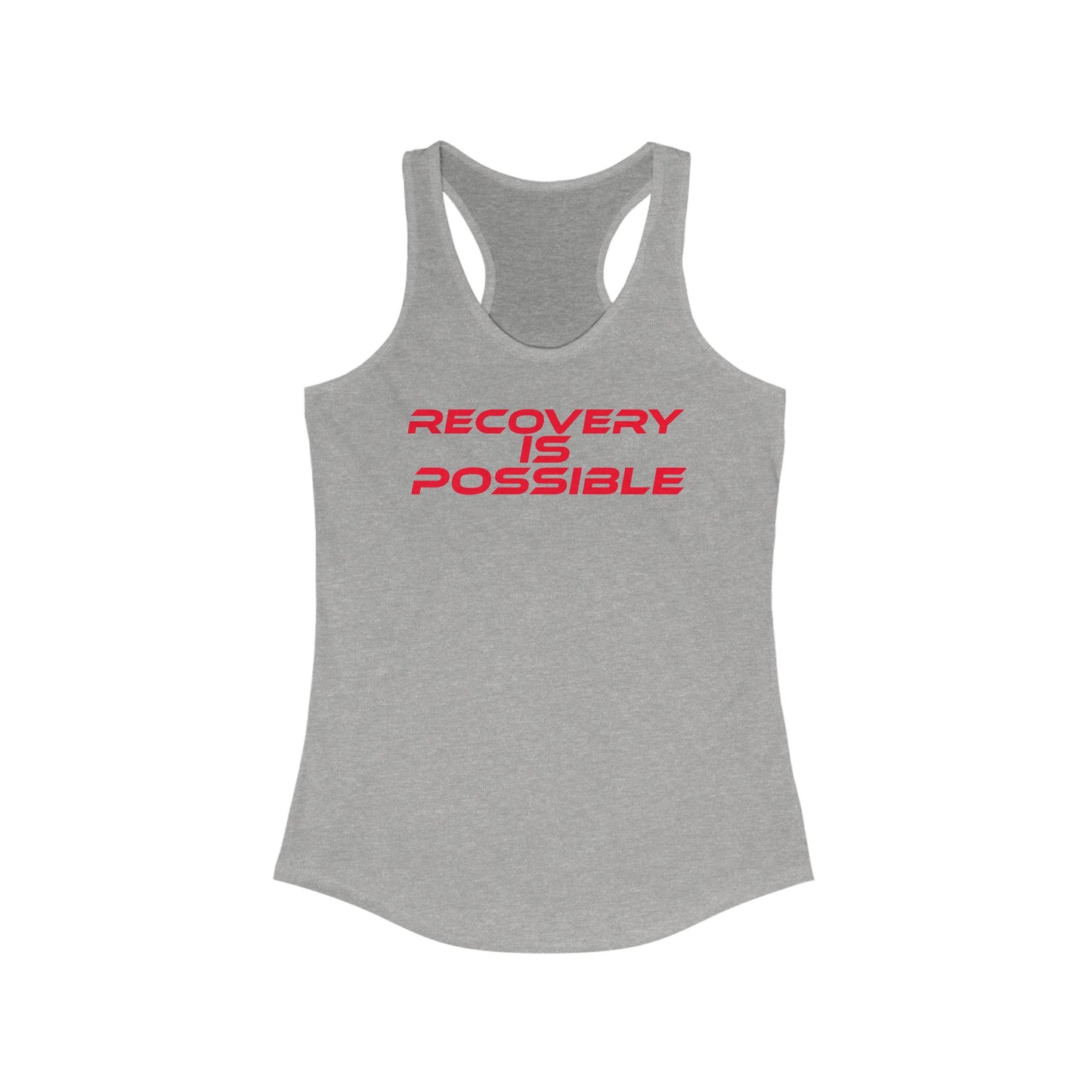 Recovery is Possible - Tank Top - Empowering Women's Athletic Apparel