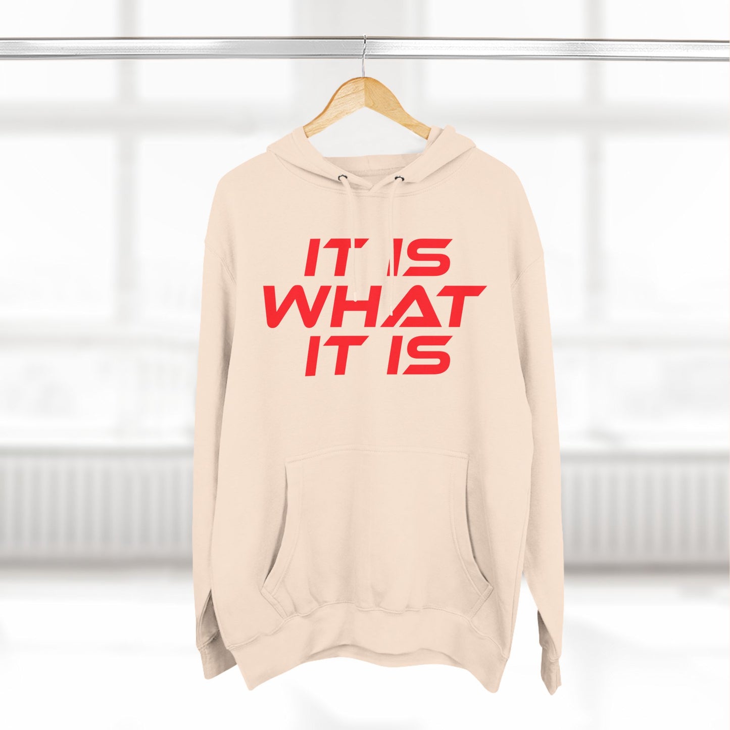 It Is What It Is - Three-Panel Fleece Hoodie