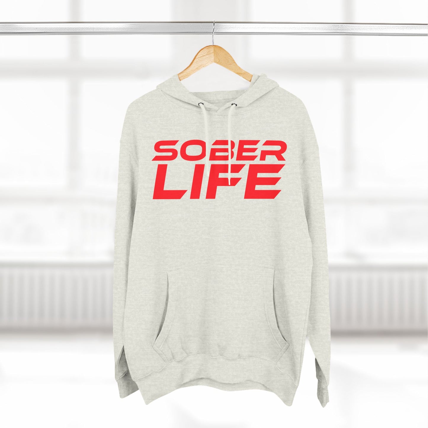 Sober Life - Three-Panel Fleece Hoodie