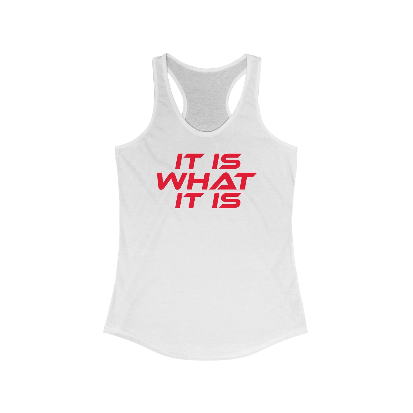 It Is What It Is - Women's Ideal Racerback Tank