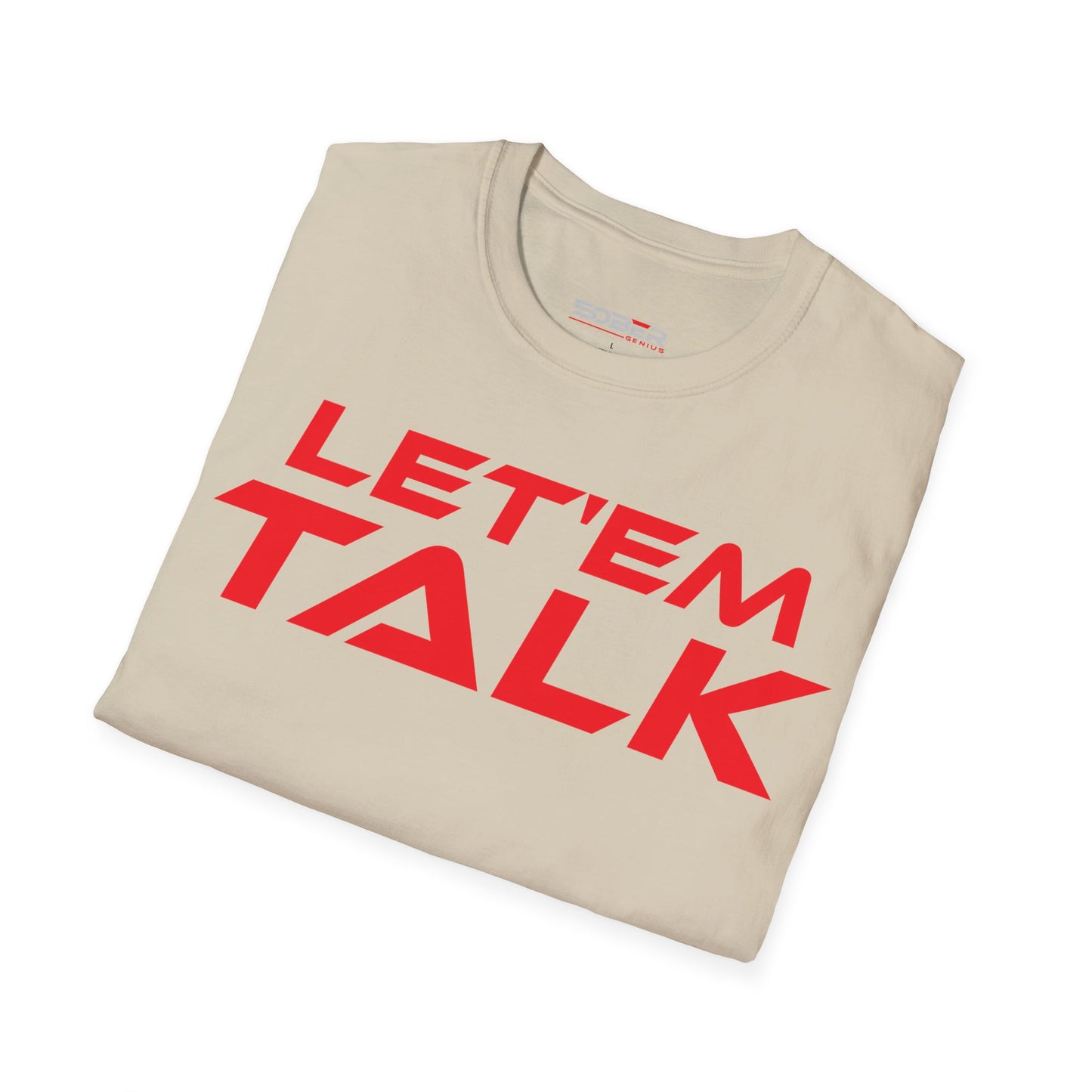 Let'em Talk - Unisex Softstyle T-Shirt - Bold Statement Tee for Conversations