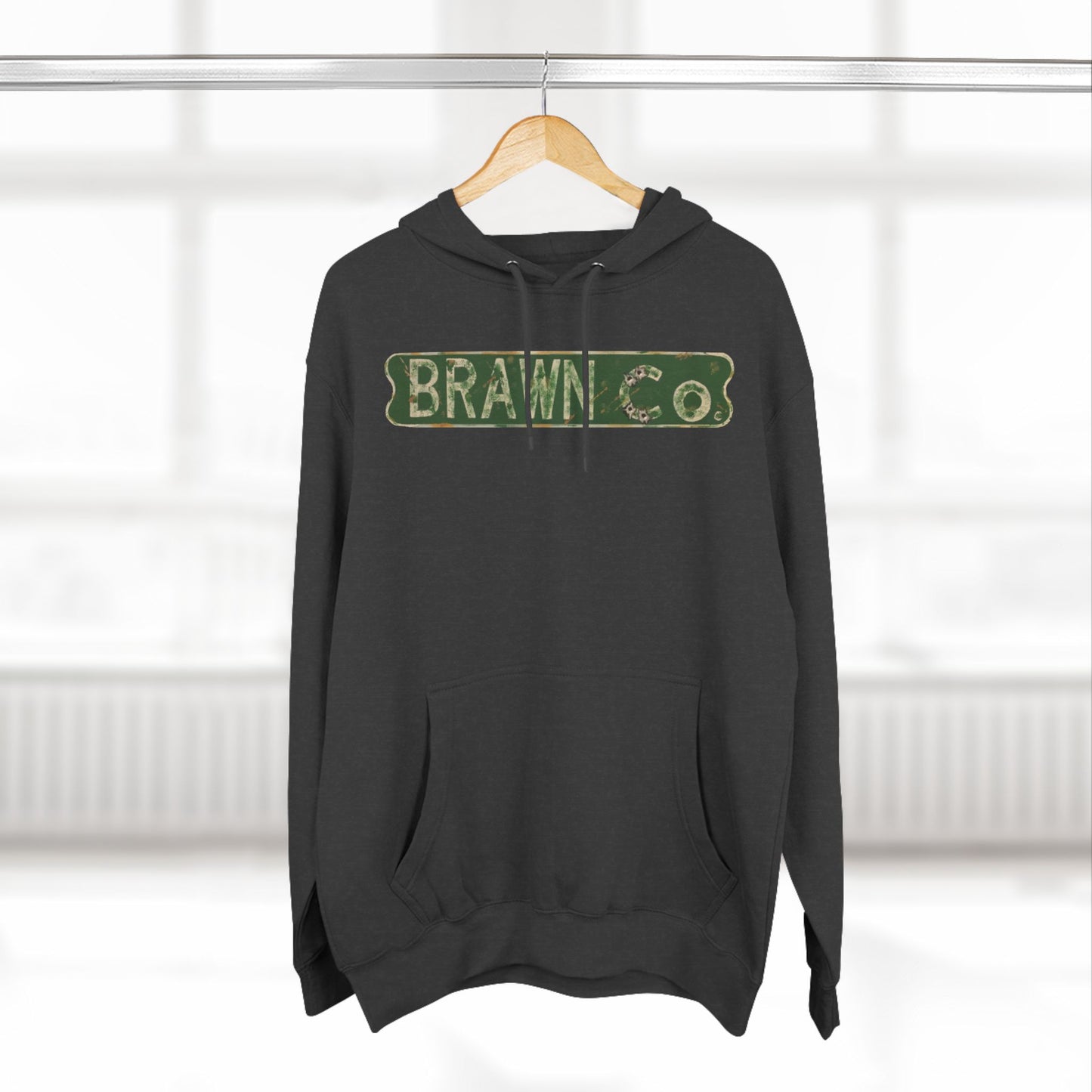 BrawnCo  - Vintage-Inspired Three-Panel Fleece Hoodie