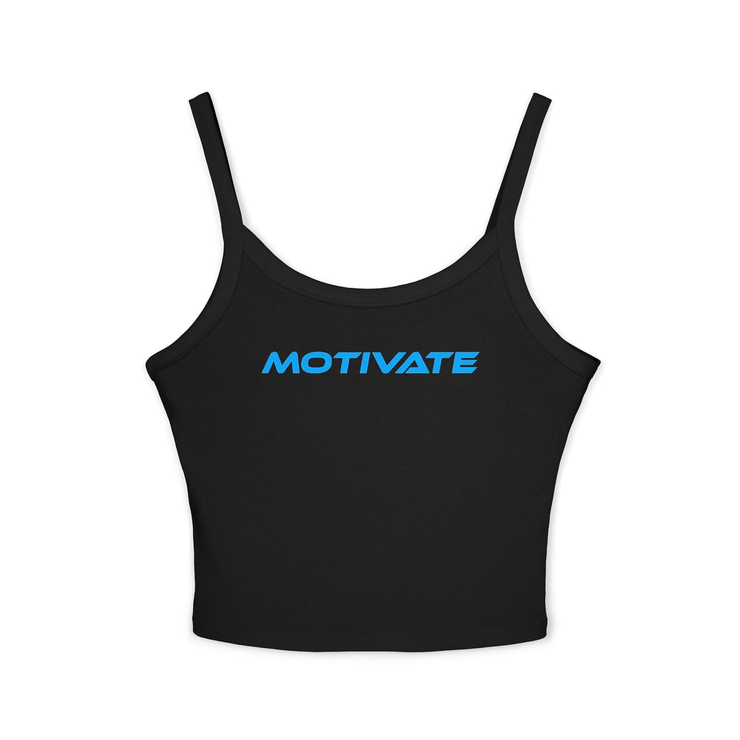 Motivate - Women's Spaghetti Strap Tank Top - Stylish Activewear for Fitness Enthusiasts