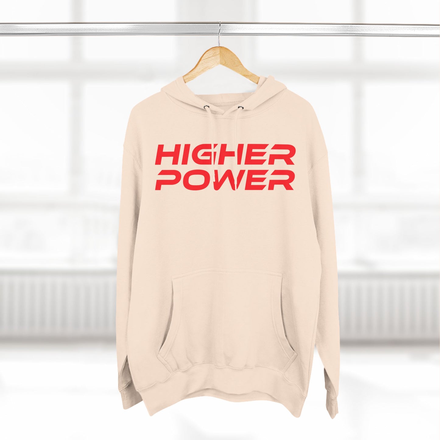 Higher Power - Three-Panel Fleece Hoodie