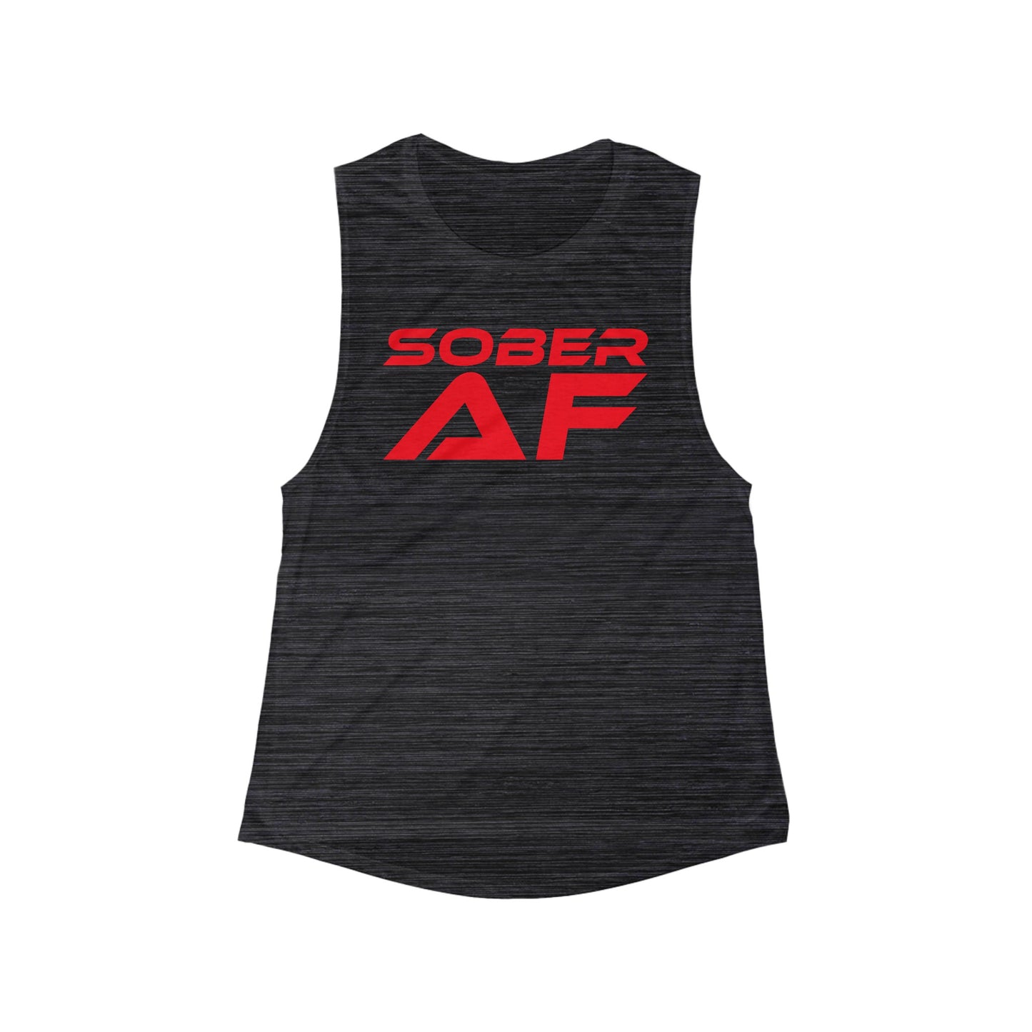 Sober AF - Women's Flowy Scoop Muscle Tank