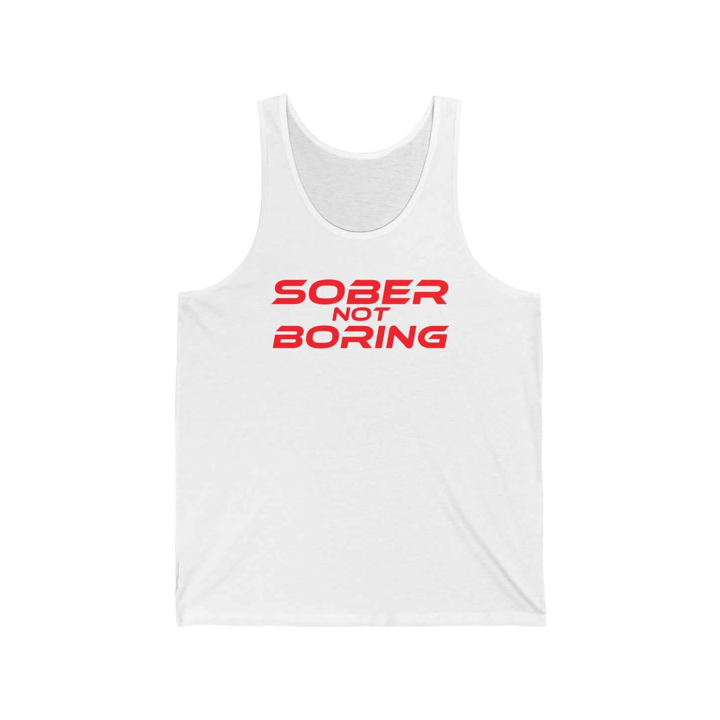 Sober Not Boring - Unisex Jersey Tank