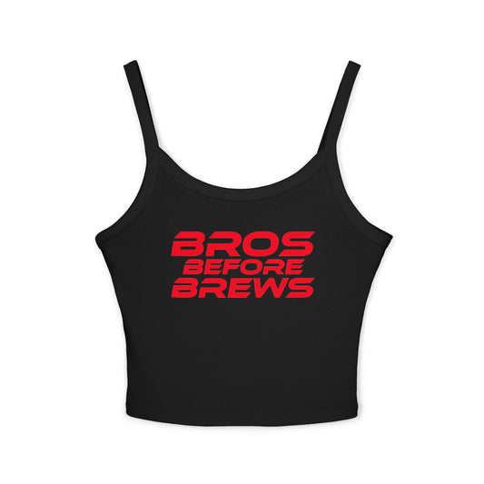 Bros Before Brews - Women's Spaghetti Strap Tank Top - Casual Summer Wear