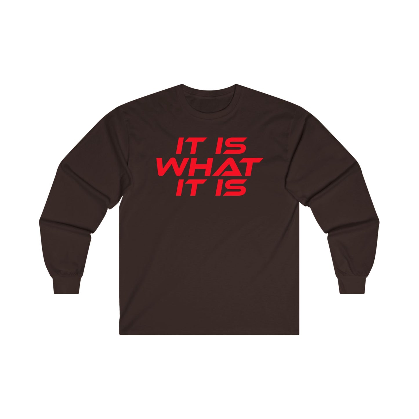 It Is What It Is - Unisex Long Sleeve Tee - Motivational Shirt