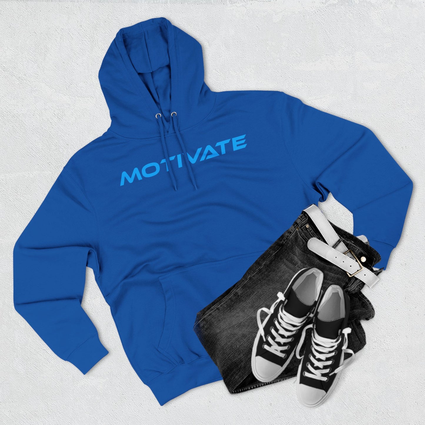 Motivate - Three-Panel Fleece Hoodie