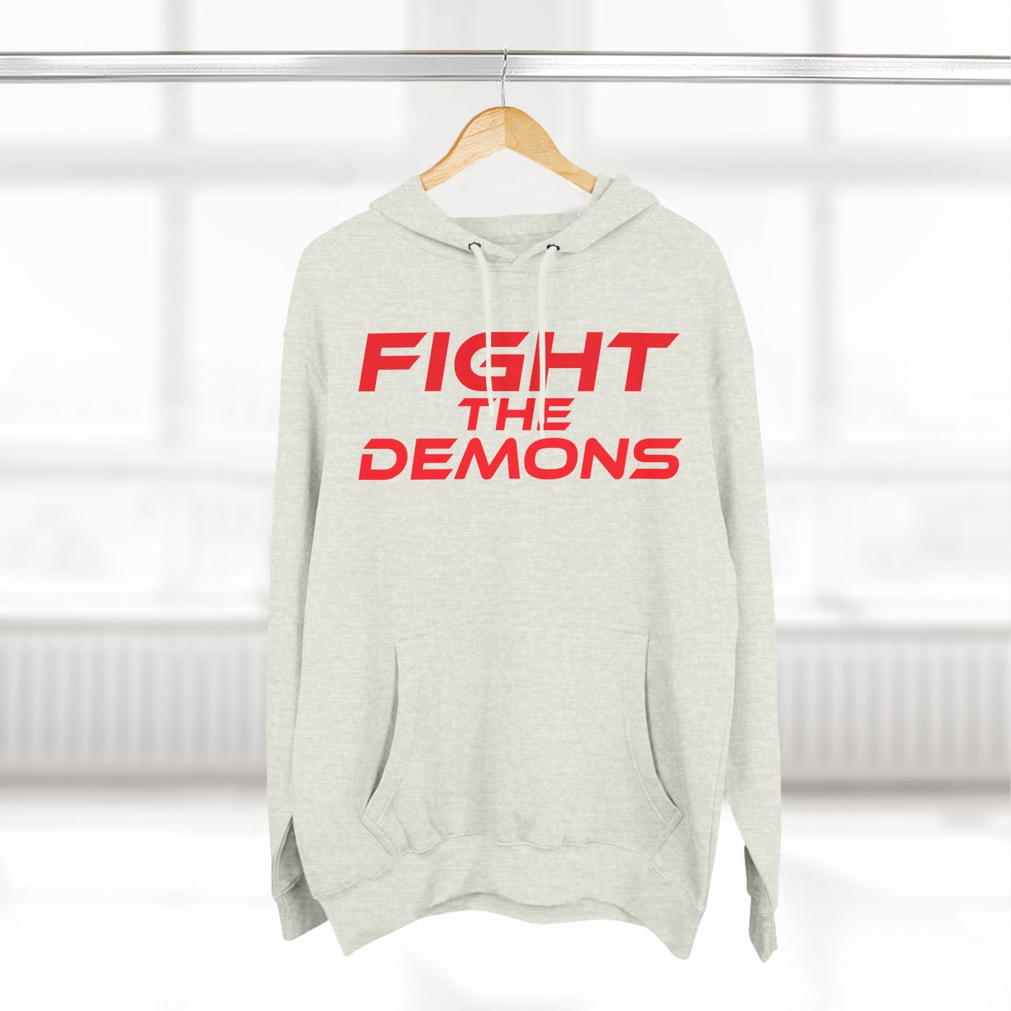 Fight The Demons - Three-Panel Fleece Hoodie