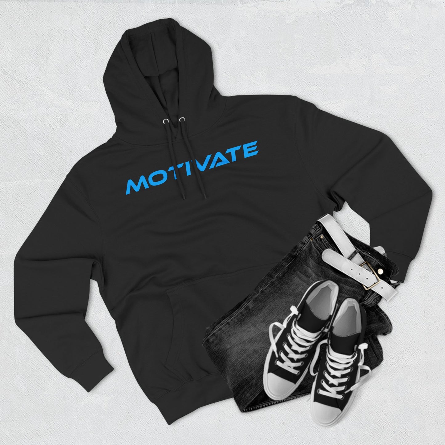 Motivate - Three-Panel Fleece Hoodie