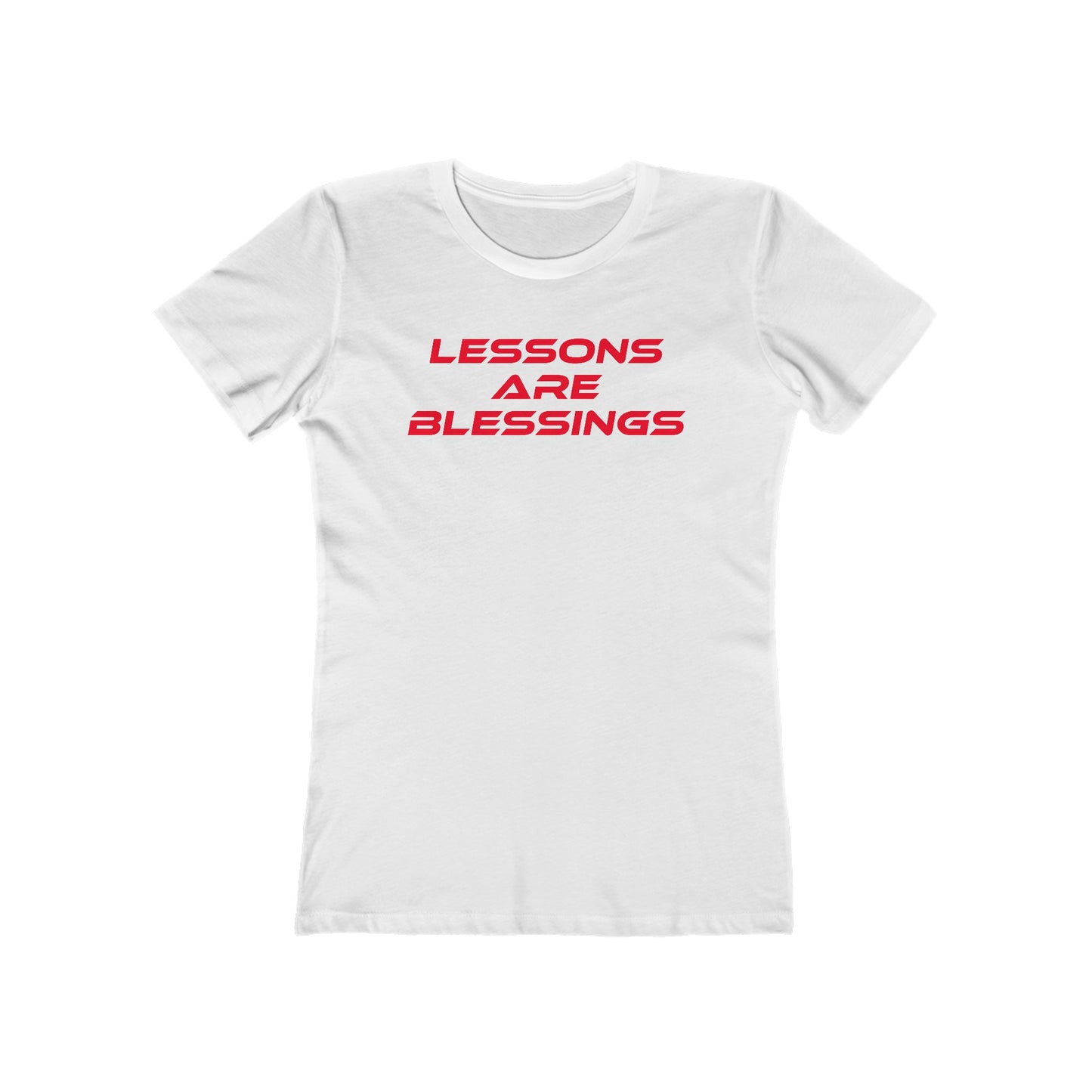 Lessons Are Blessings - The Boyfriend Tee for Women