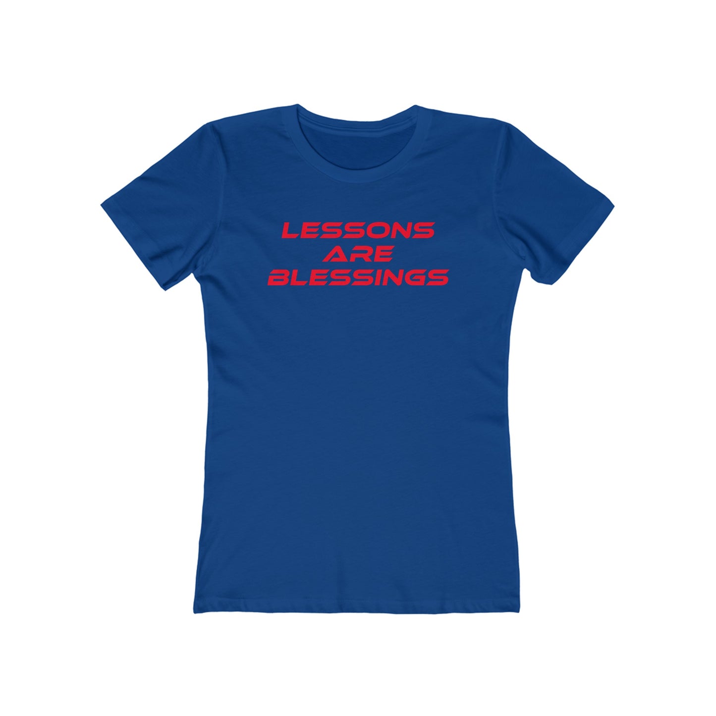 Lessons Are Blessings - The Boyfriend Tee for Women