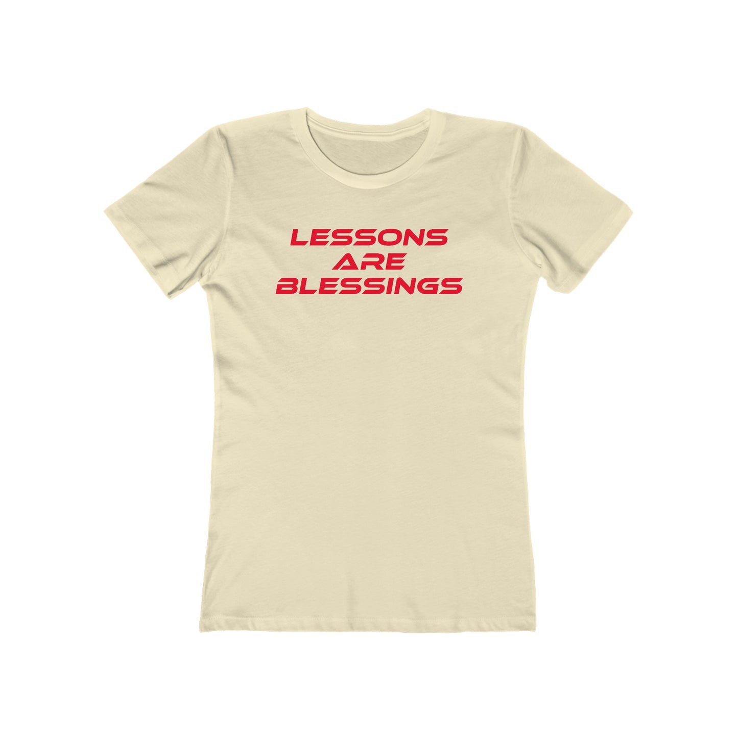 Lessons Are Blessings - The Boyfriend Tee for Women