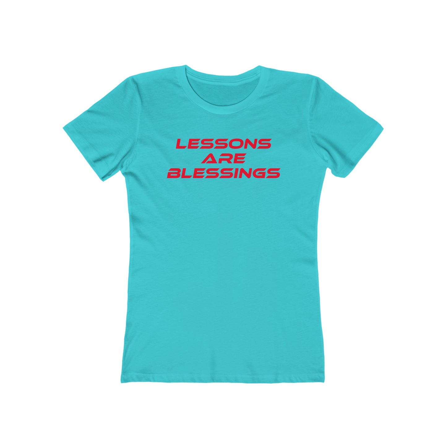 Lessons Are Blessings - The Boyfriend Tee for Women