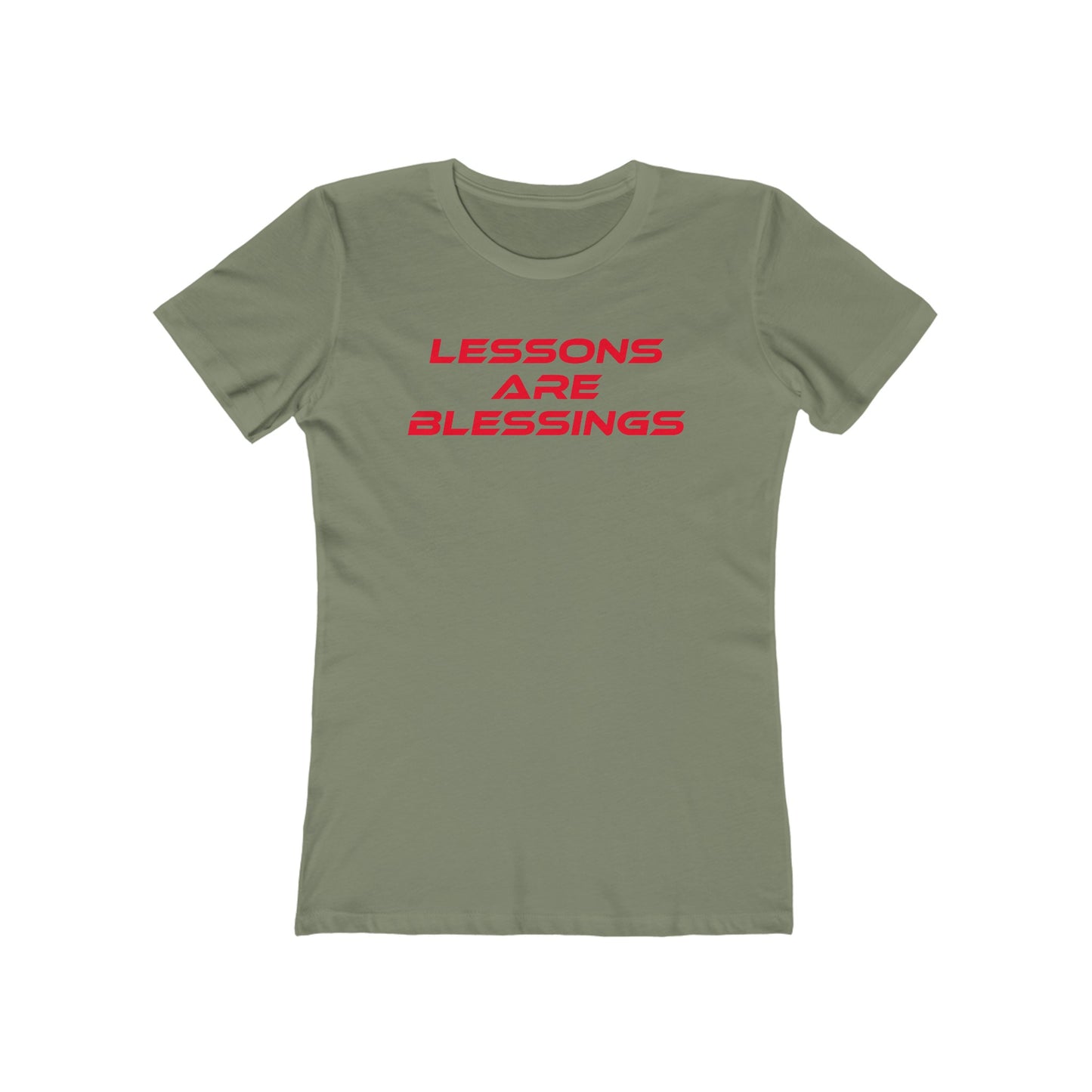 Lessons Are Blessings - The Boyfriend Tee for Women