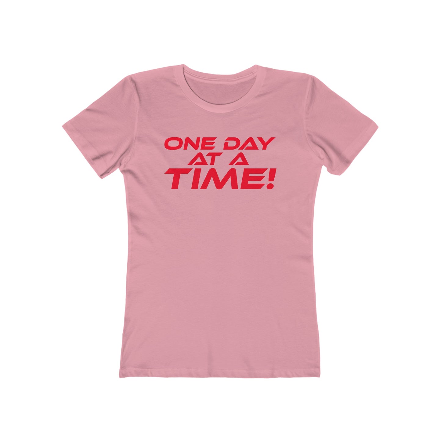 One Day at a Time - Inspirational Women's Boyfriend Tee