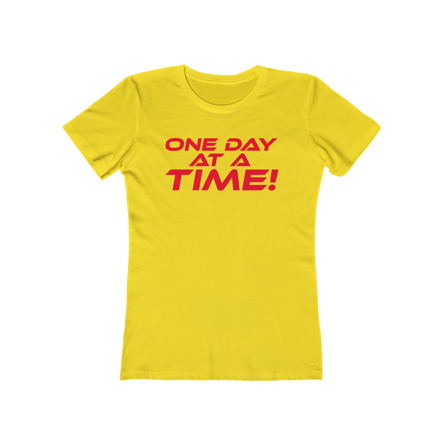 One Day at a Time - Inspirational Women's Boyfriend Tee