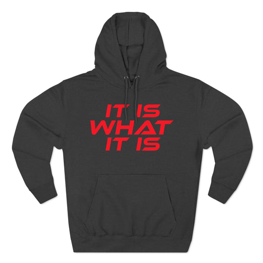 It Is What It Is - Three-Panel Fleece Hoodie