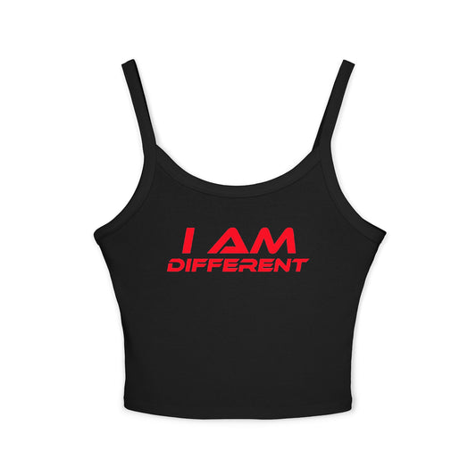 I AM DIFFERENT - Women's Spaghetti Strap Tank Top - Stylish Casual Wear