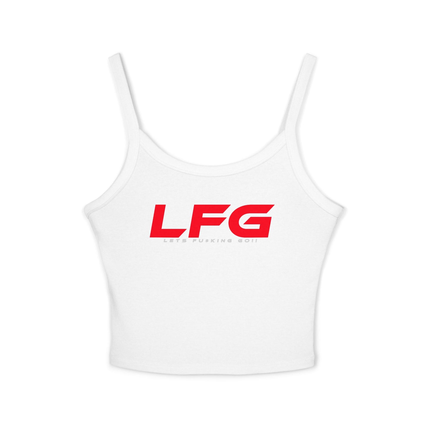 LFG (RED Font) - Women's Spaghetti Strap Tank Top - Casual Summer Style