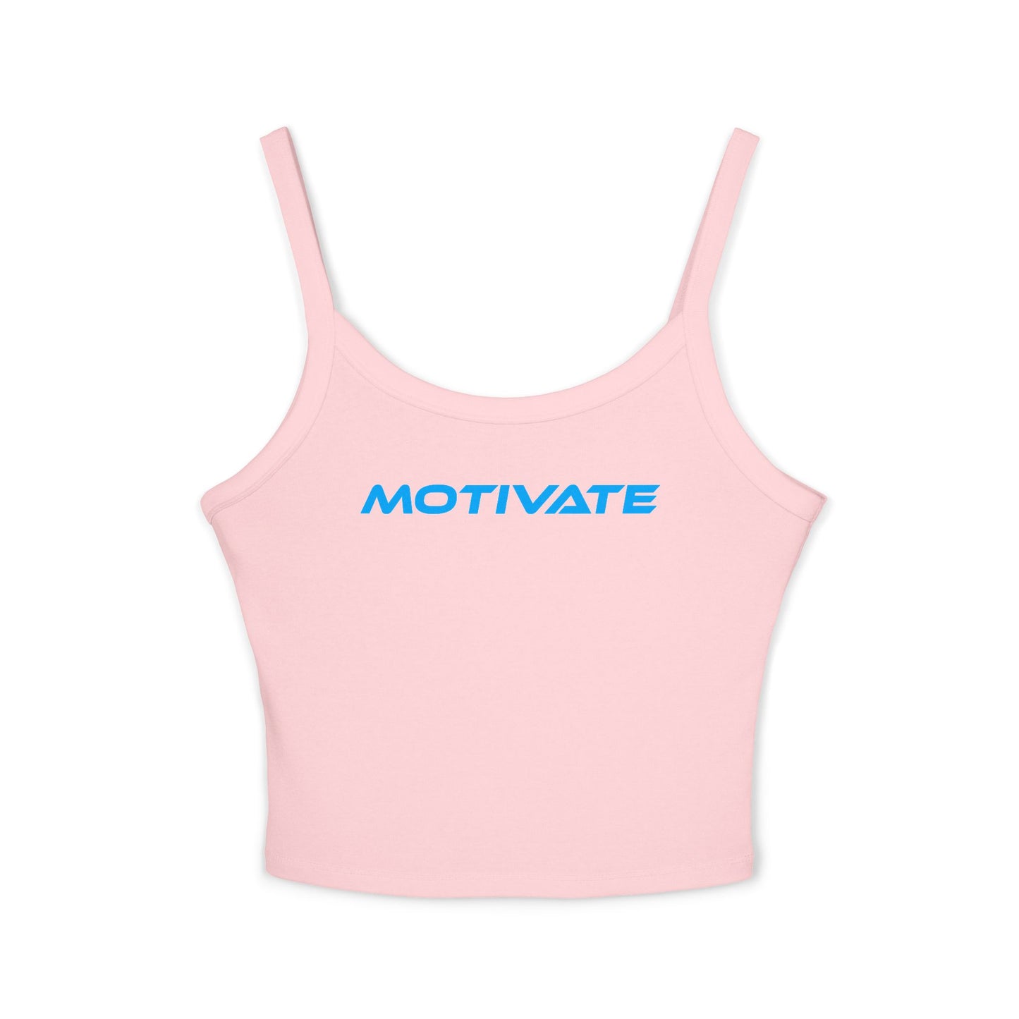 Motivate - Women's Spaghetti Strap Tank Top - Stylish Activewear for Fitness Enthusiasts