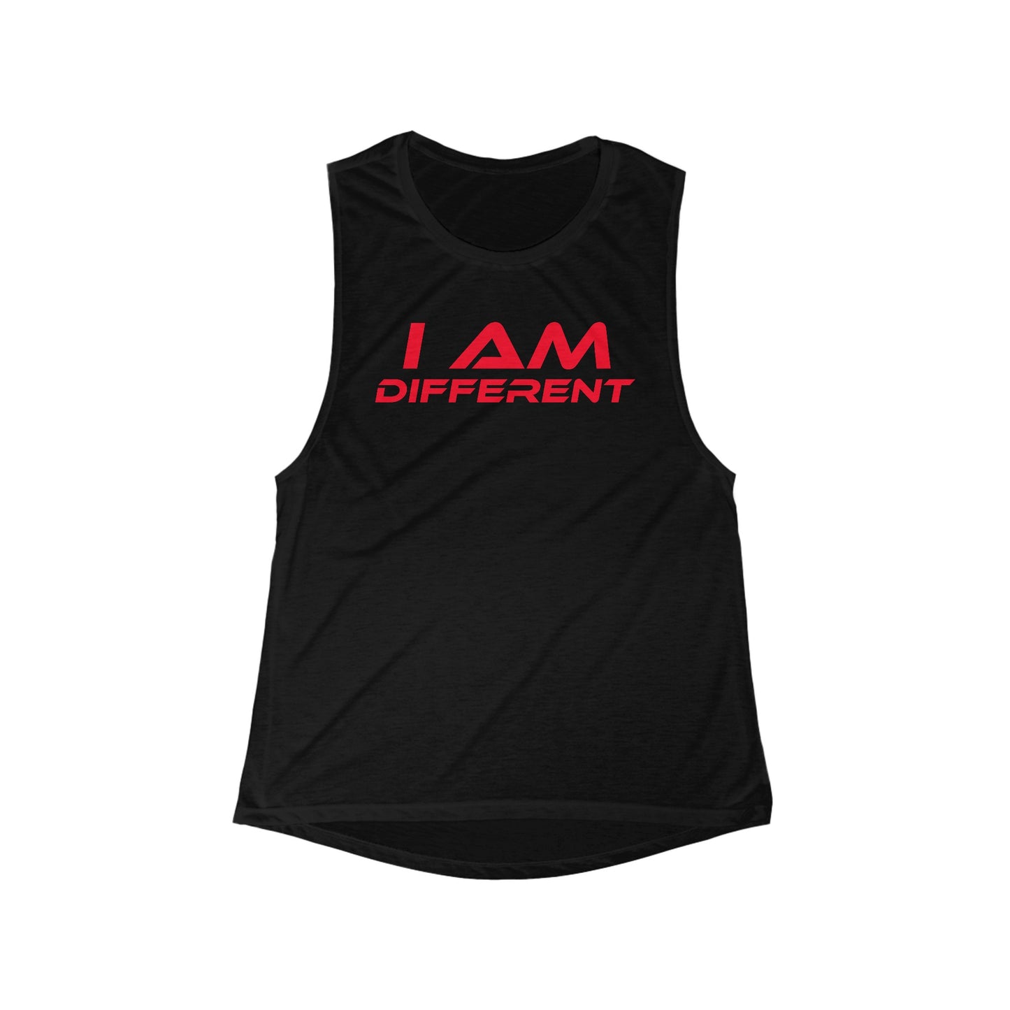 I Am Different - Women's Flowy Scoop Muscle Tank