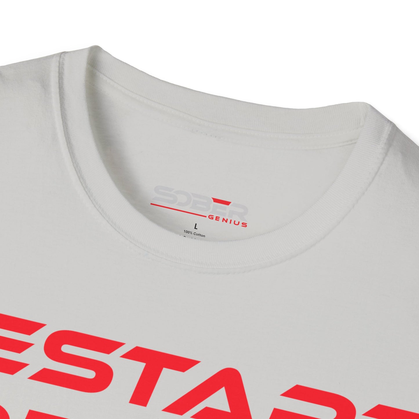 Restart, Reset, Refocus - Motivational Unisex Softstyle T-Shirt - 'Restart, Reset, Refocus' - Perfect for Self-Care and Mindfulness