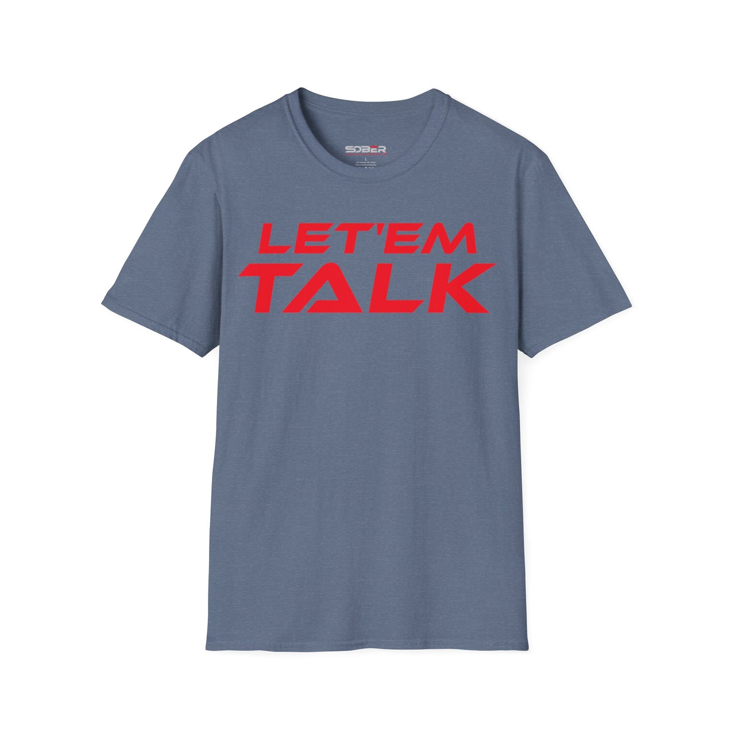 Let'em Talk - Unisex Softstyle T-Shirt - Bold Statement Tee for Conversations