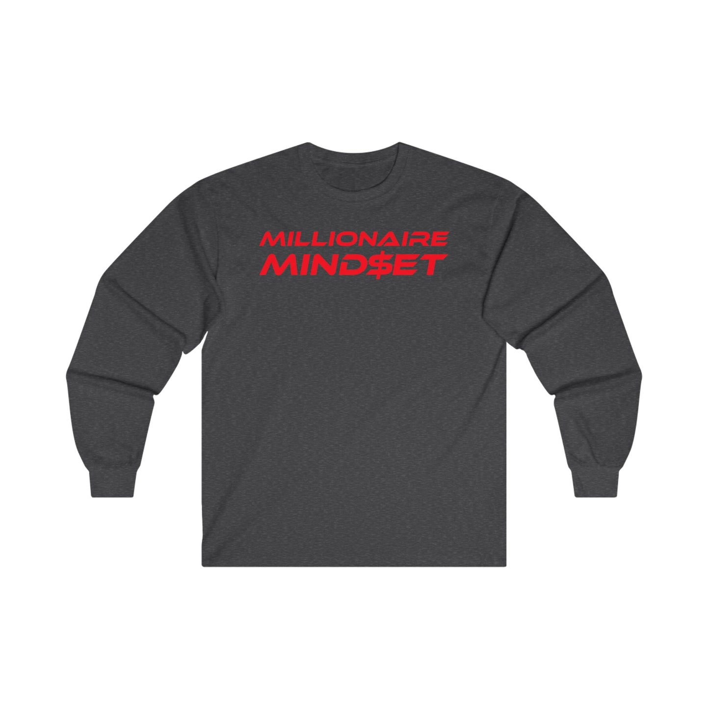 Millionaire Mindset - Unisex Long Sleeve Tee - Motivational Apparel for Ambitious Individuals