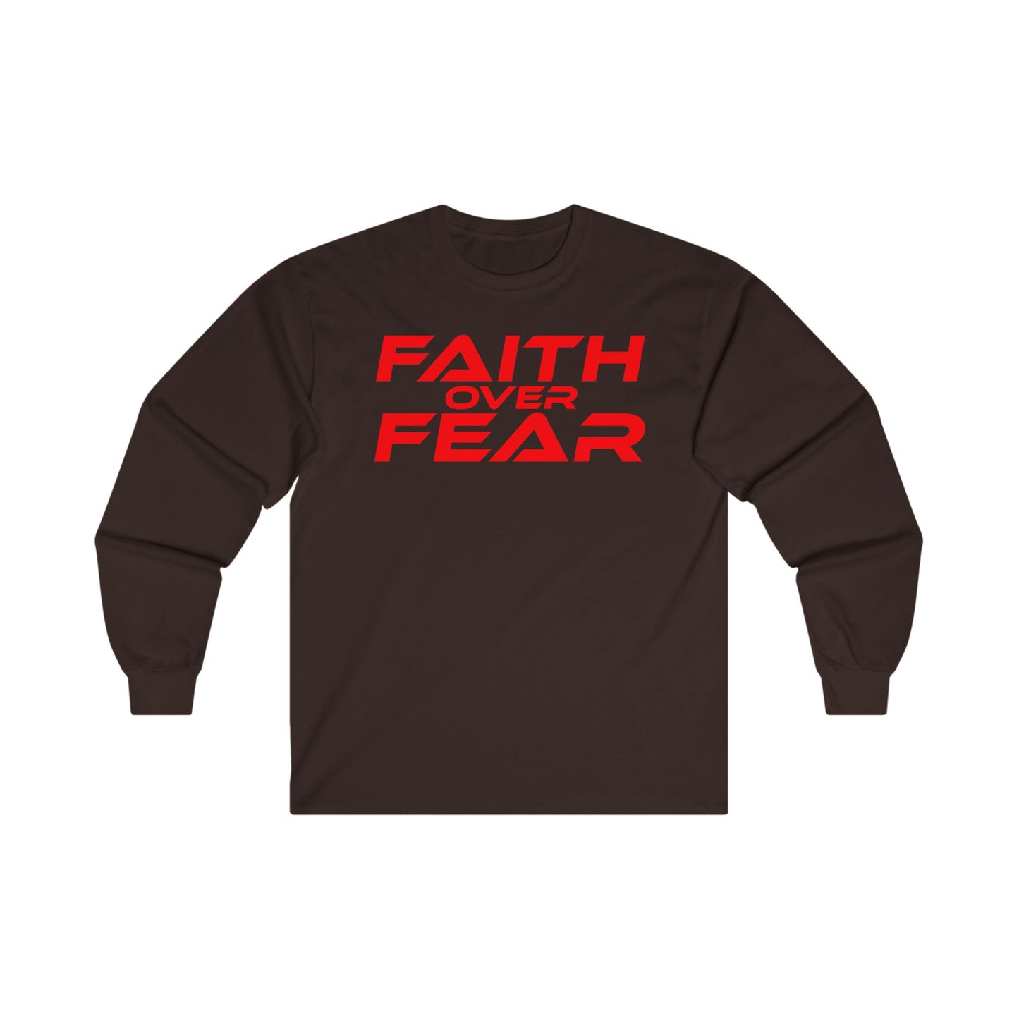 Faith Over Fear - Unisex Ultra Cotton Long Sleeve Tee Motivational