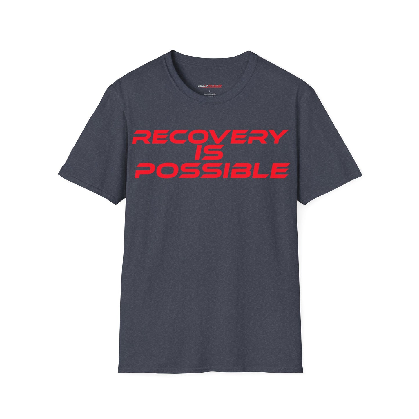 Recovery Is Possible - Unisex Softstyle T-Shirt - Motivational Tee for Support & Empowerment