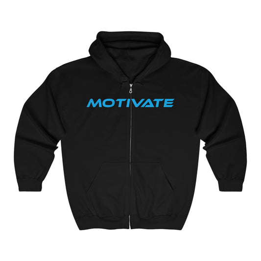 Motivate - Unisex Heavy Blend™ Full Zip Hooded Sweatshirt Motivational