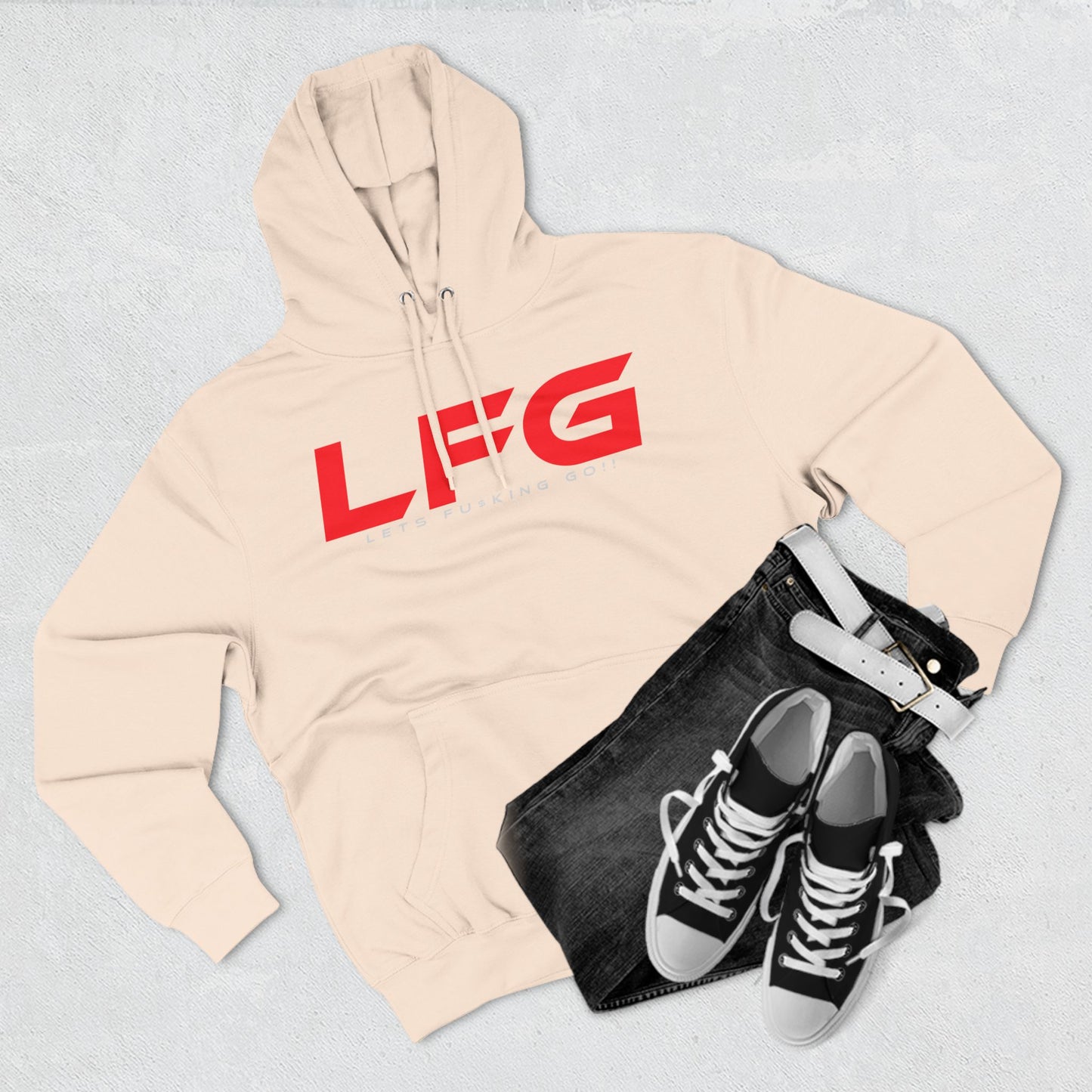 LFG - Motivational Fleece Hoodie - 'LET'S F***ING GO!'