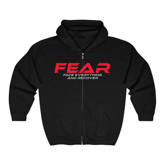 FEAR - Unisex Full Zip Hooded Sweatshirt – Empowerment Apparel